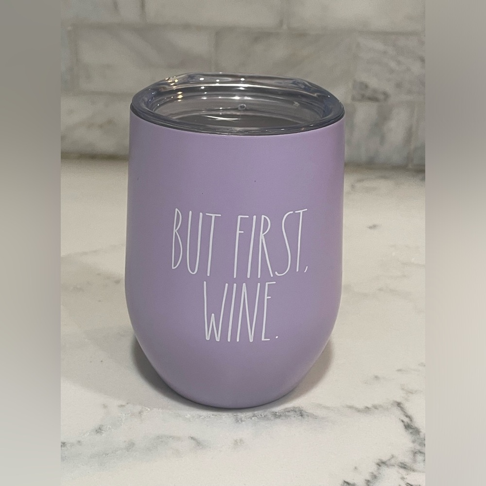 RAE DUNN Insulated Stainless Wine‎ Cup with Lid